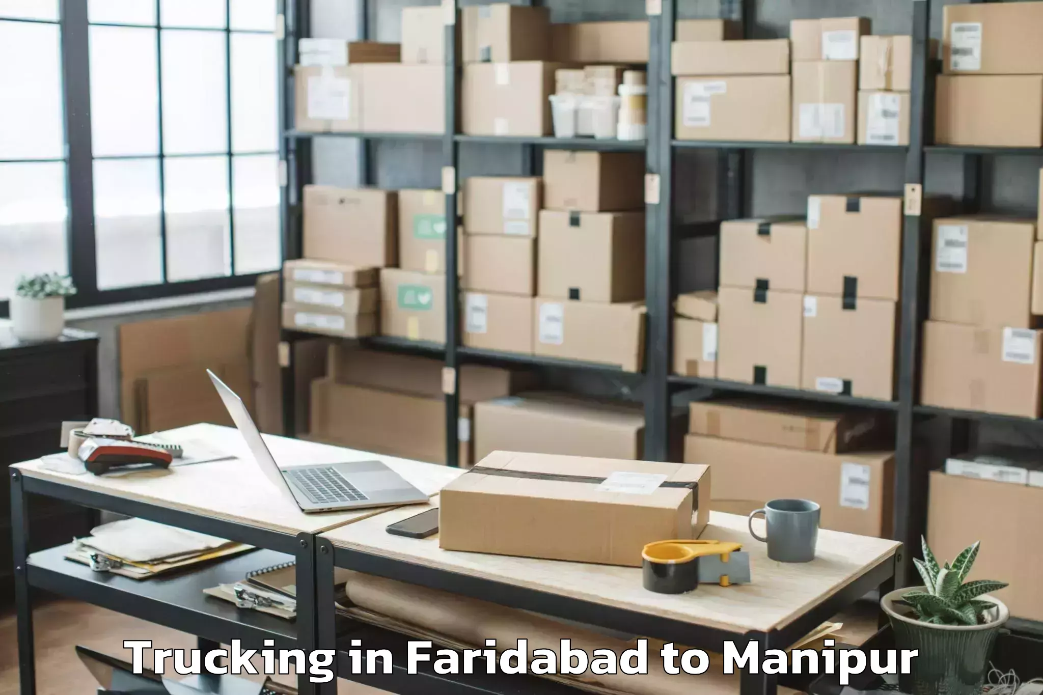 Faridabad to Tipaimukh Trucking Booking